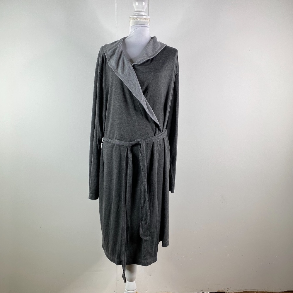 Gilligan & Omalley Womens Sleep Robe Soft grey - Picture 2 of 4